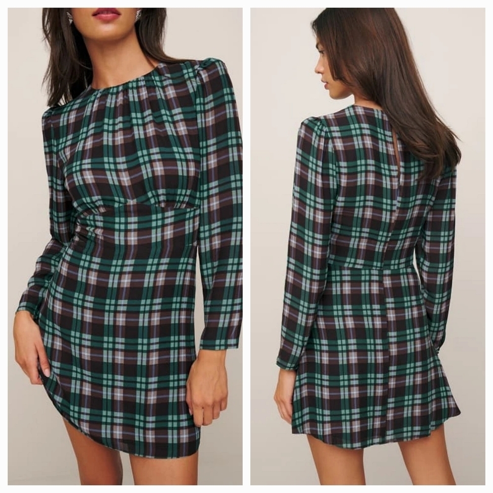 Reformation Laken Dress in Morena size 8 NWT - Picture 3 of 12